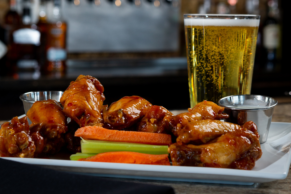 Chicken Wings and beer