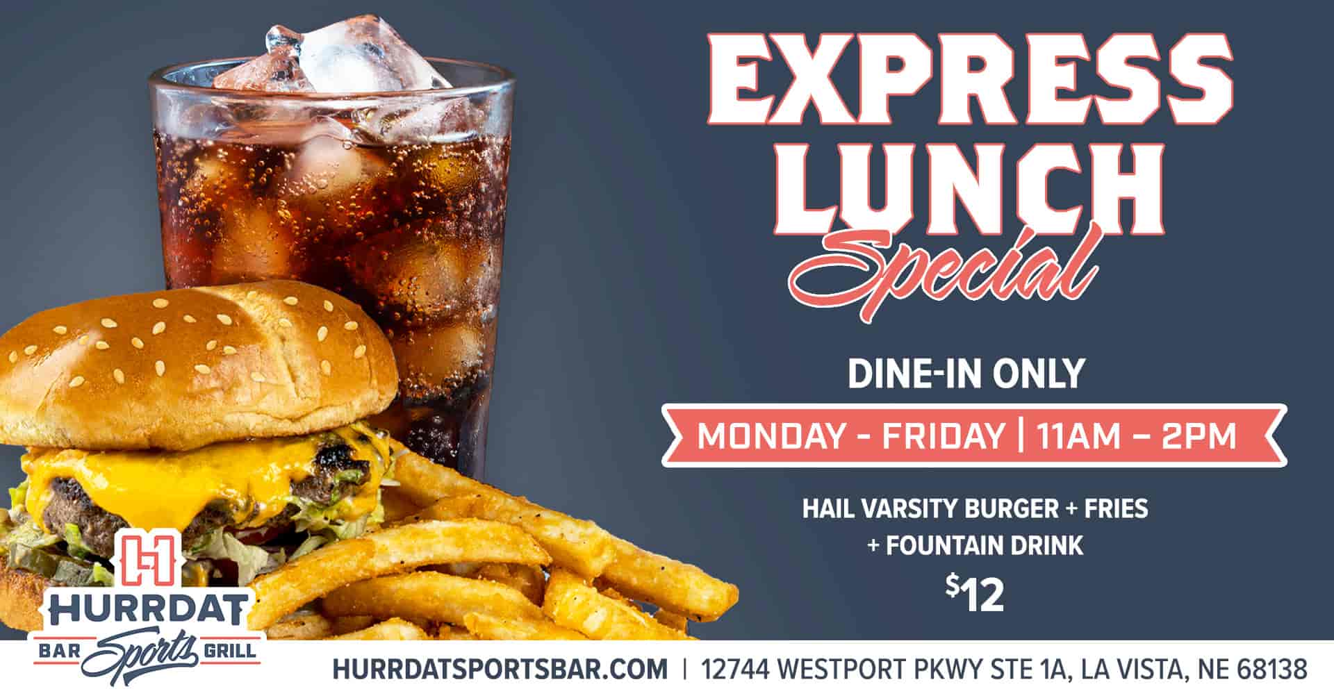 Express Lunch Special at Hurrdat Sports Bar for $12