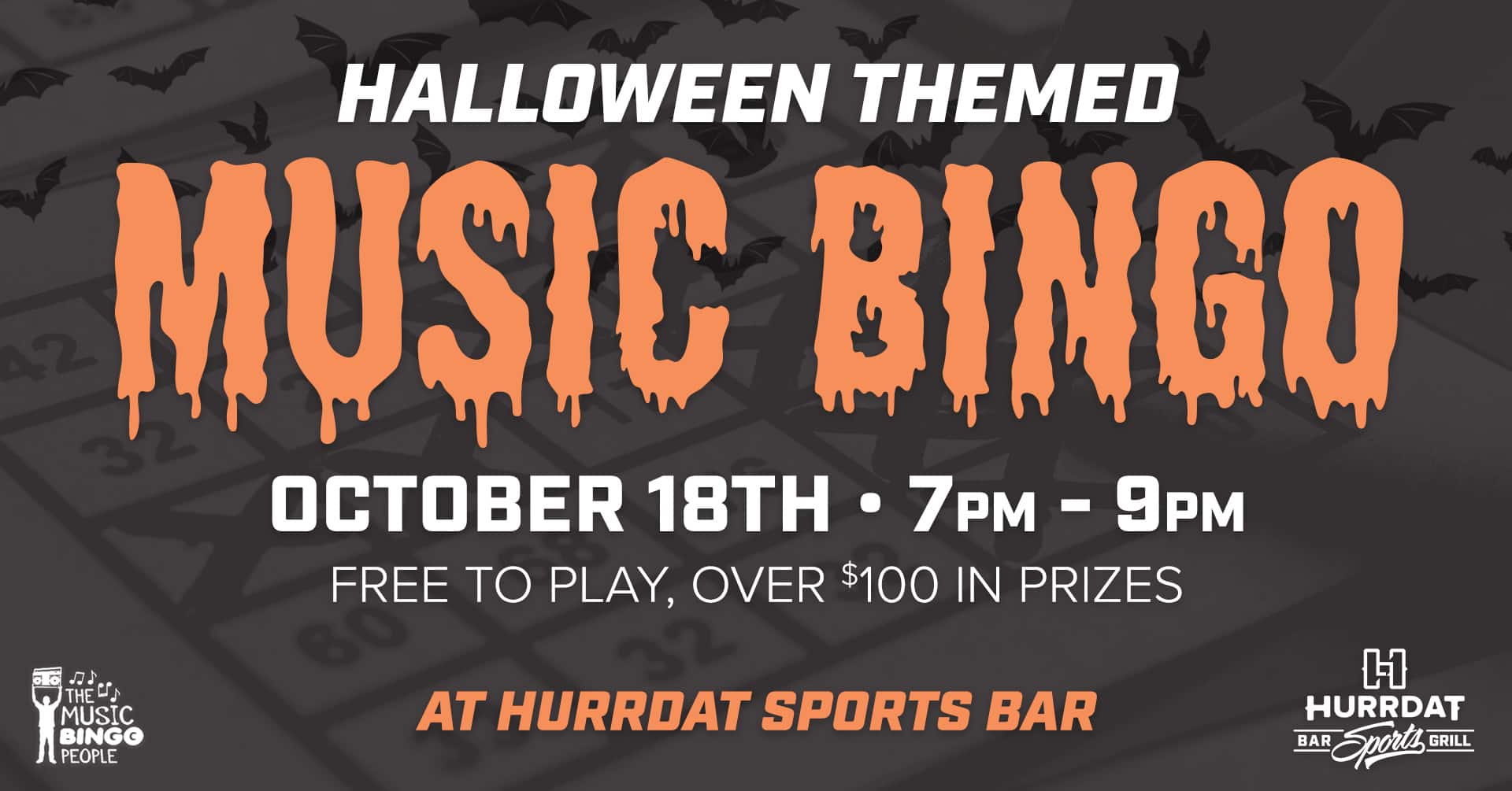 Halloween Themed Music Bingo