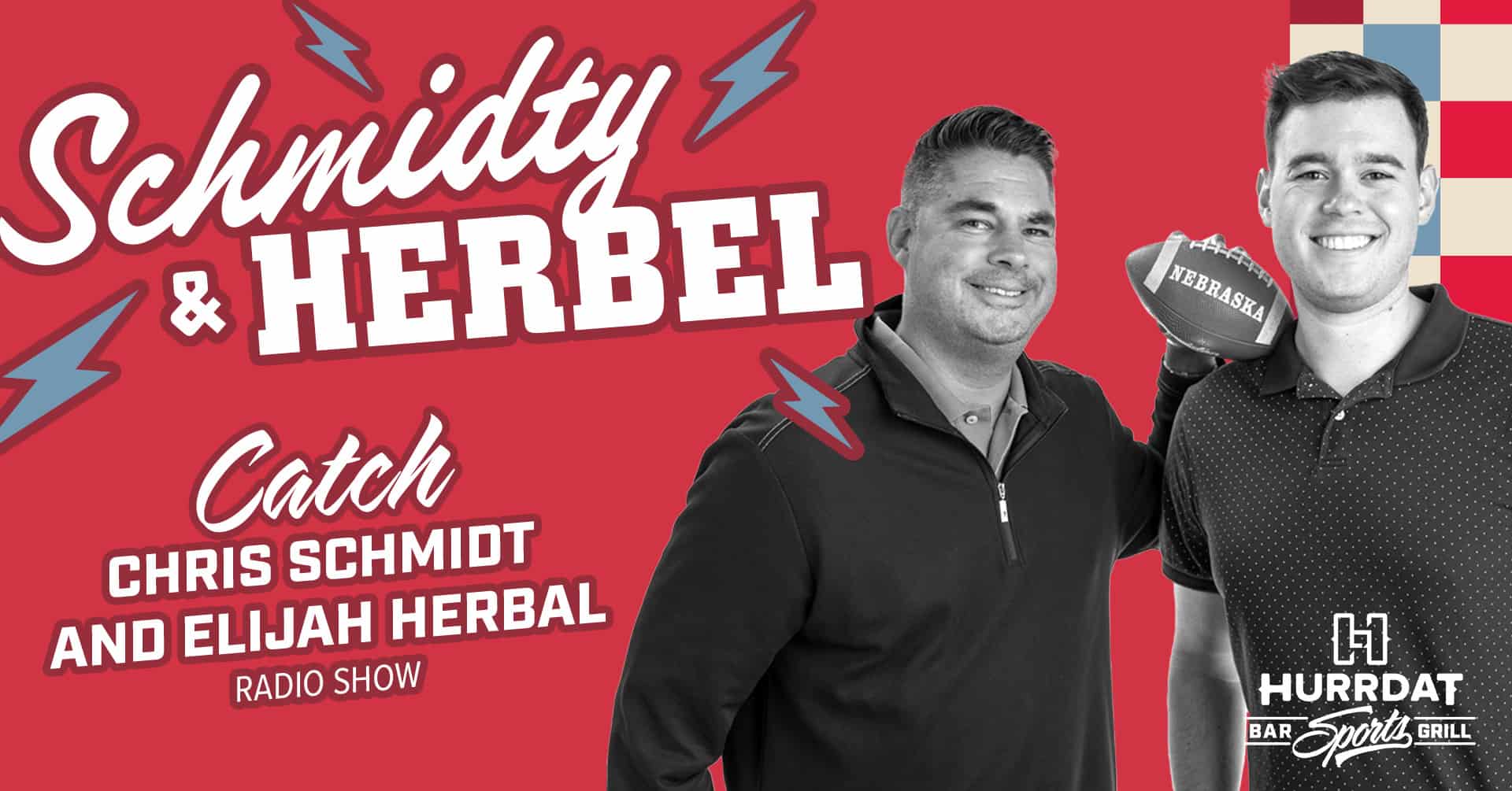 schmidty and herbel radio show live at hurrdat sports bar and grill