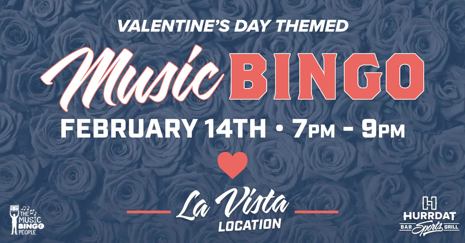 Valentine's Day Music Bingo at Hurrdat Sports Bar & Grill La Vista