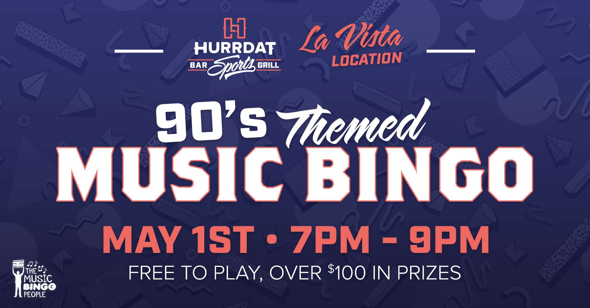 90s Themed Music Bingo in La Vista