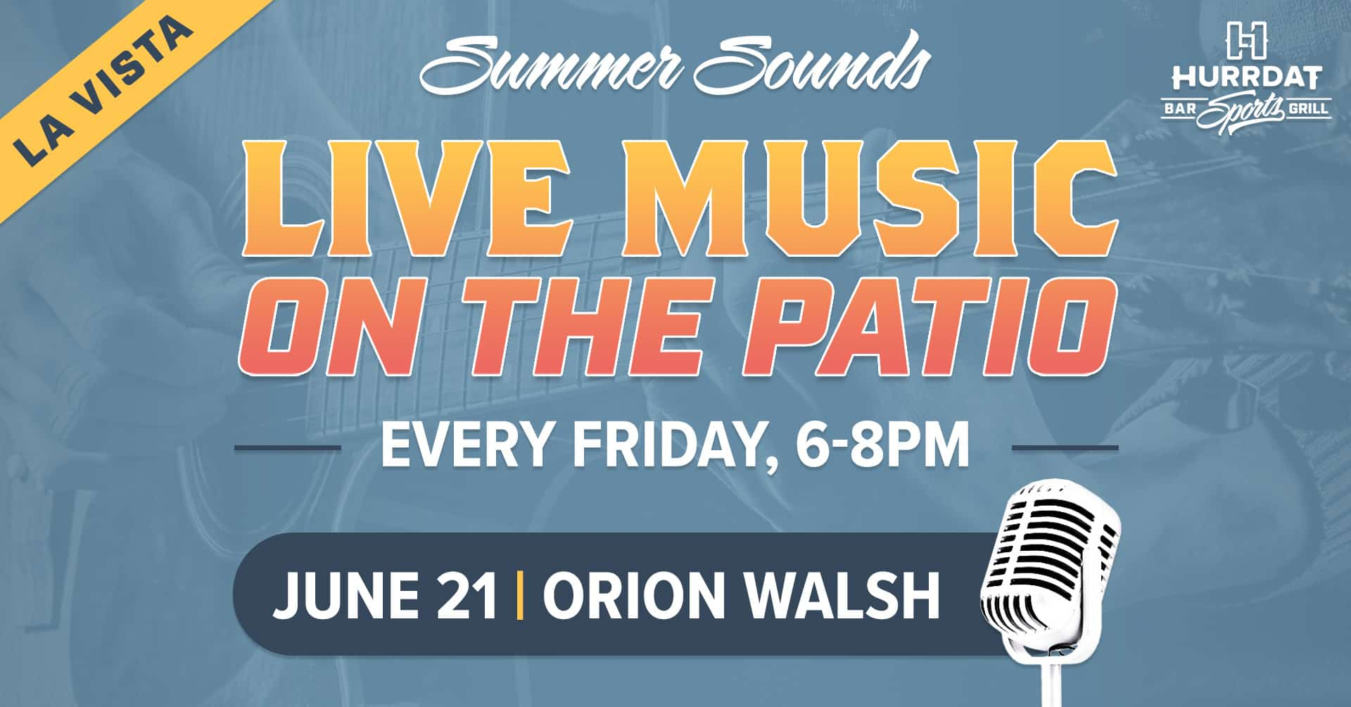 live music summer sounds in la vista with orion walsh