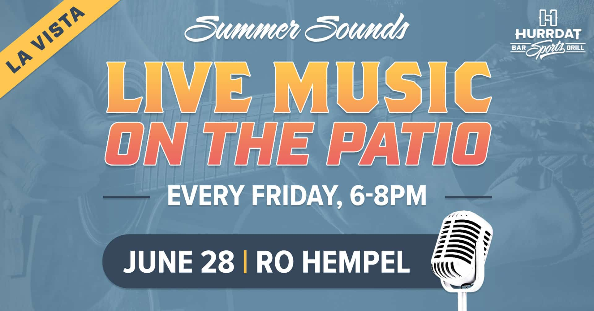 live music in la vista with ro hempel june