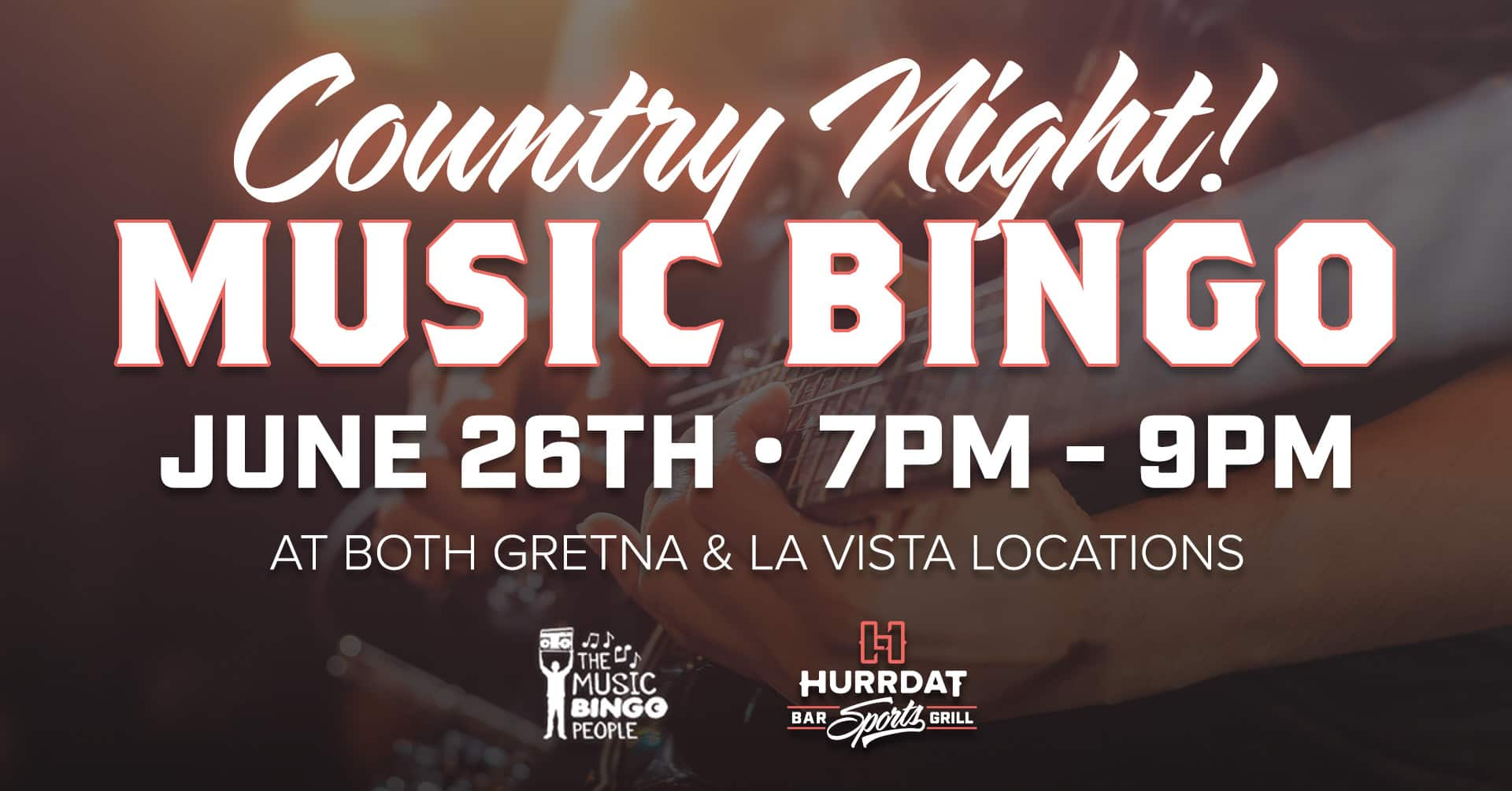 Country themed music bingo night at hurrdat sports bar