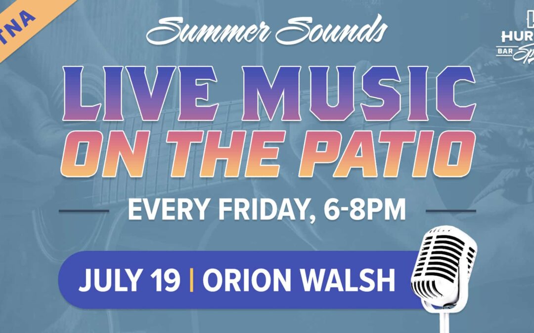 Live Music: Gretna Summer Sounds with Orion Walsh!