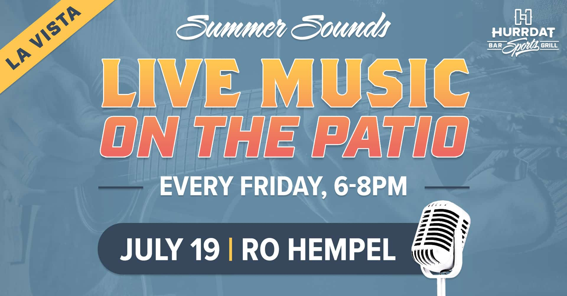 live music summer sounds at hurrdat sports bar la vista