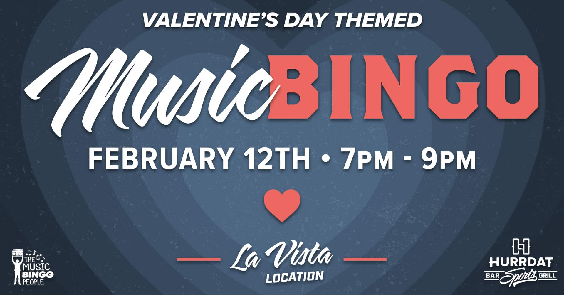 Come with friends, family or your partner! Enjoy themed drinks, food specials and of course..MUSIC BINGO!