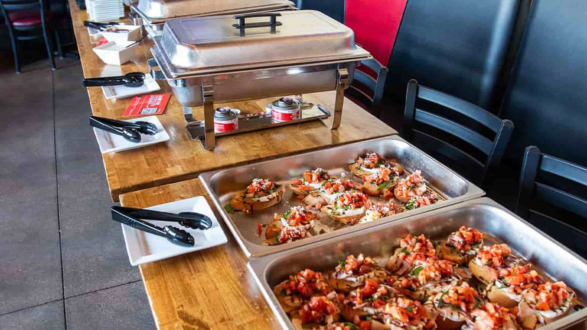 Hurrdat Sports Bar private event trays of food