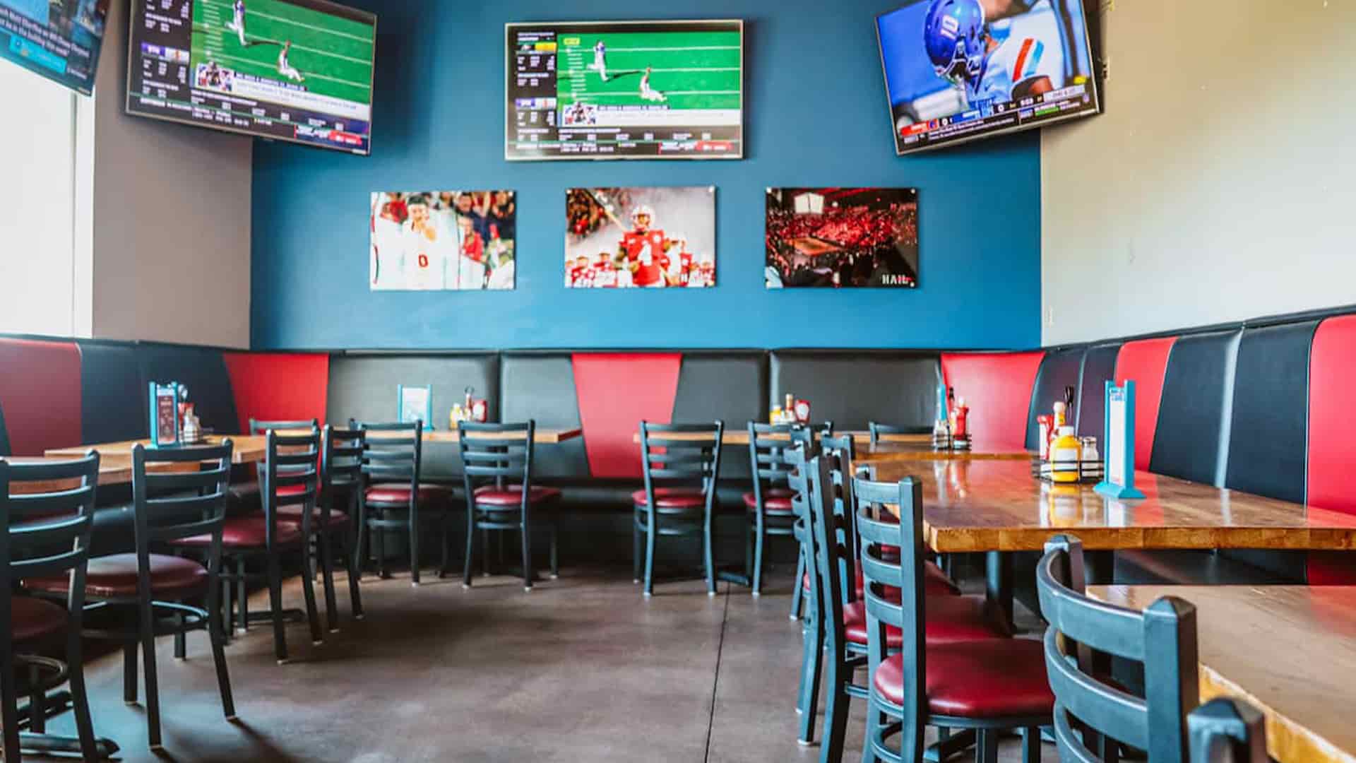 Semi-Private Party Area at Hurrdat Sports Bar and Grill in La Vista interior