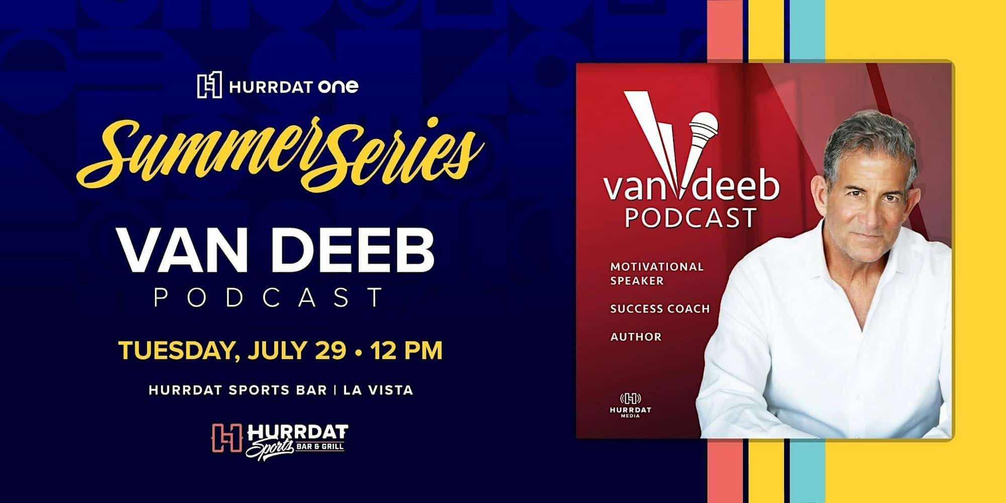 Mark your calendars for Friday, July 18th, 2025, at 12:00 PM and join us at Hurrdat Sports Bar and Grill for the VanderSports Live Show!