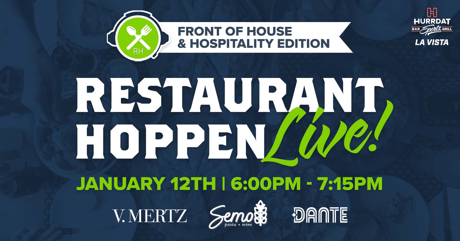Don't miss your chance to get a spot at this special edition Restaurant Hoppen featuring Matthew Brown, Melissa Barnett, & Ron Mettler!