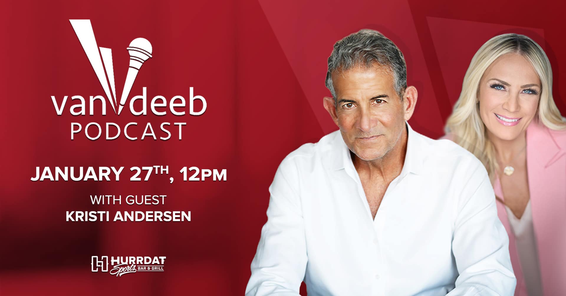 Come spend your lunch with us and check out the latest Van Deeb live show! This time with special guest, Kristi Andersen