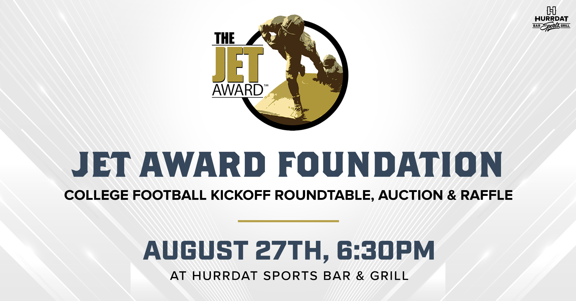 The Jet Award 2026 CFB Kickoff Roundtable, Auction & Raffle